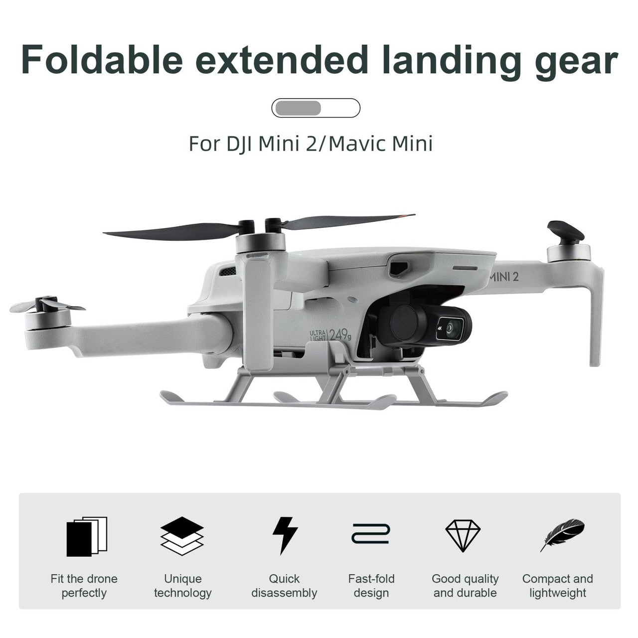 6606 4 landing gear startrc foldable for mini 2 mavic mini mini se