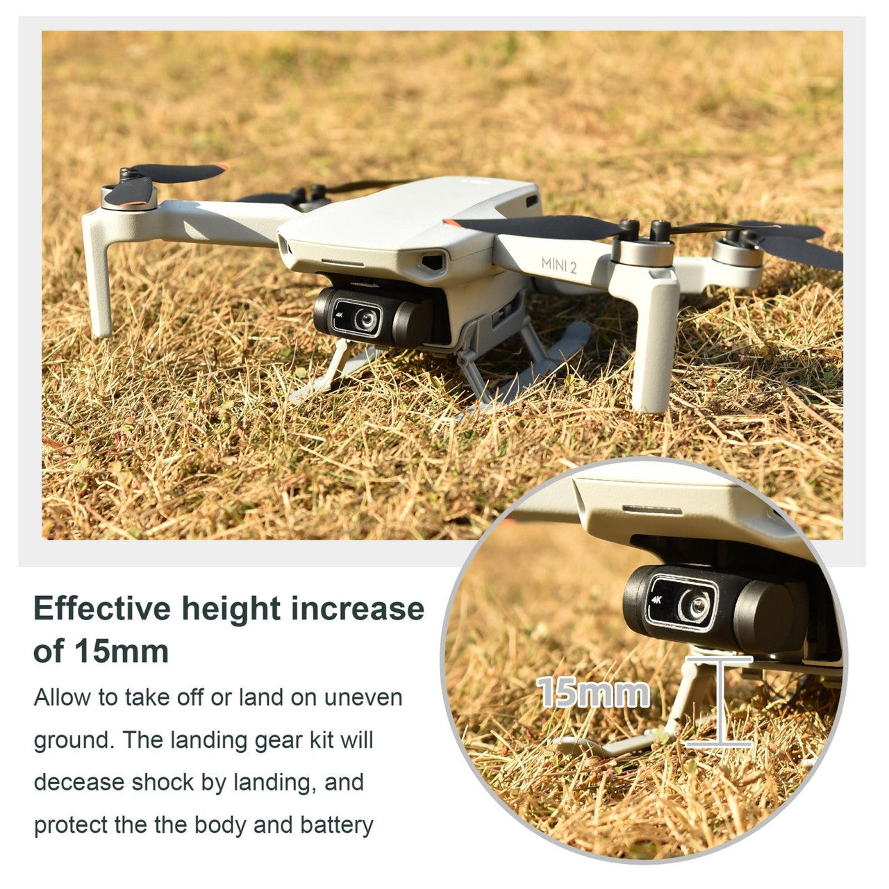 6606 landing gear startrc foldable for mini 2 mavic mini mini se