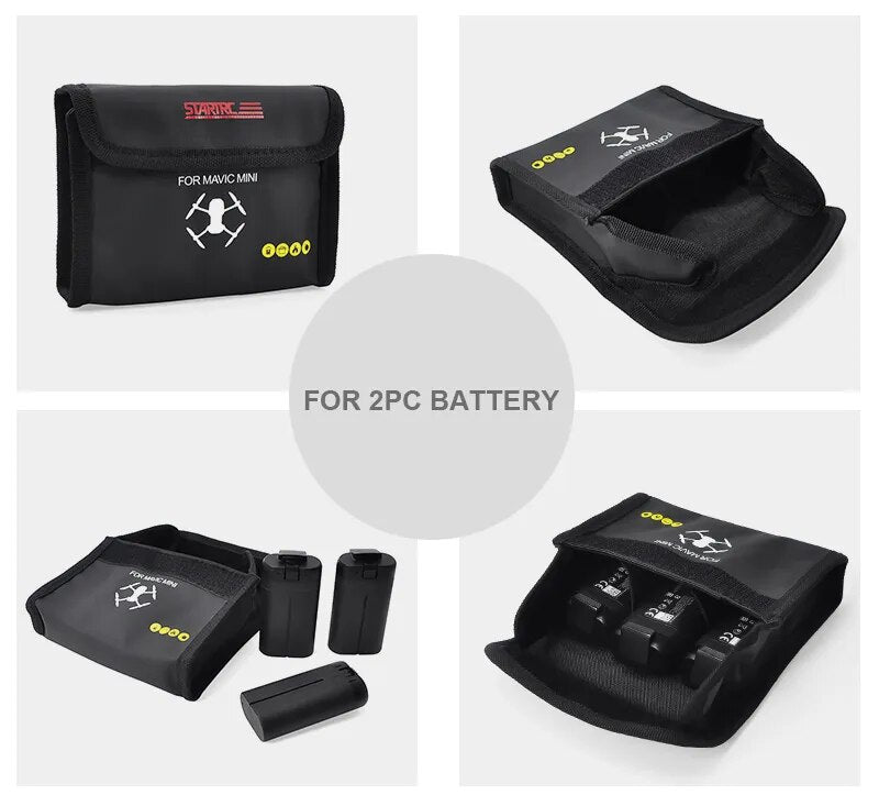 6651 3 battery safety bag startrc for mini 2 mini se mavic mini mini 3 pro for 3 pcs batteries