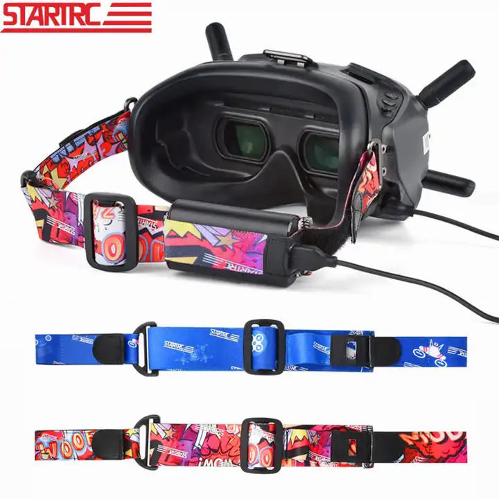 6747 1 head strap startrc for dji fpv goggles v2 red