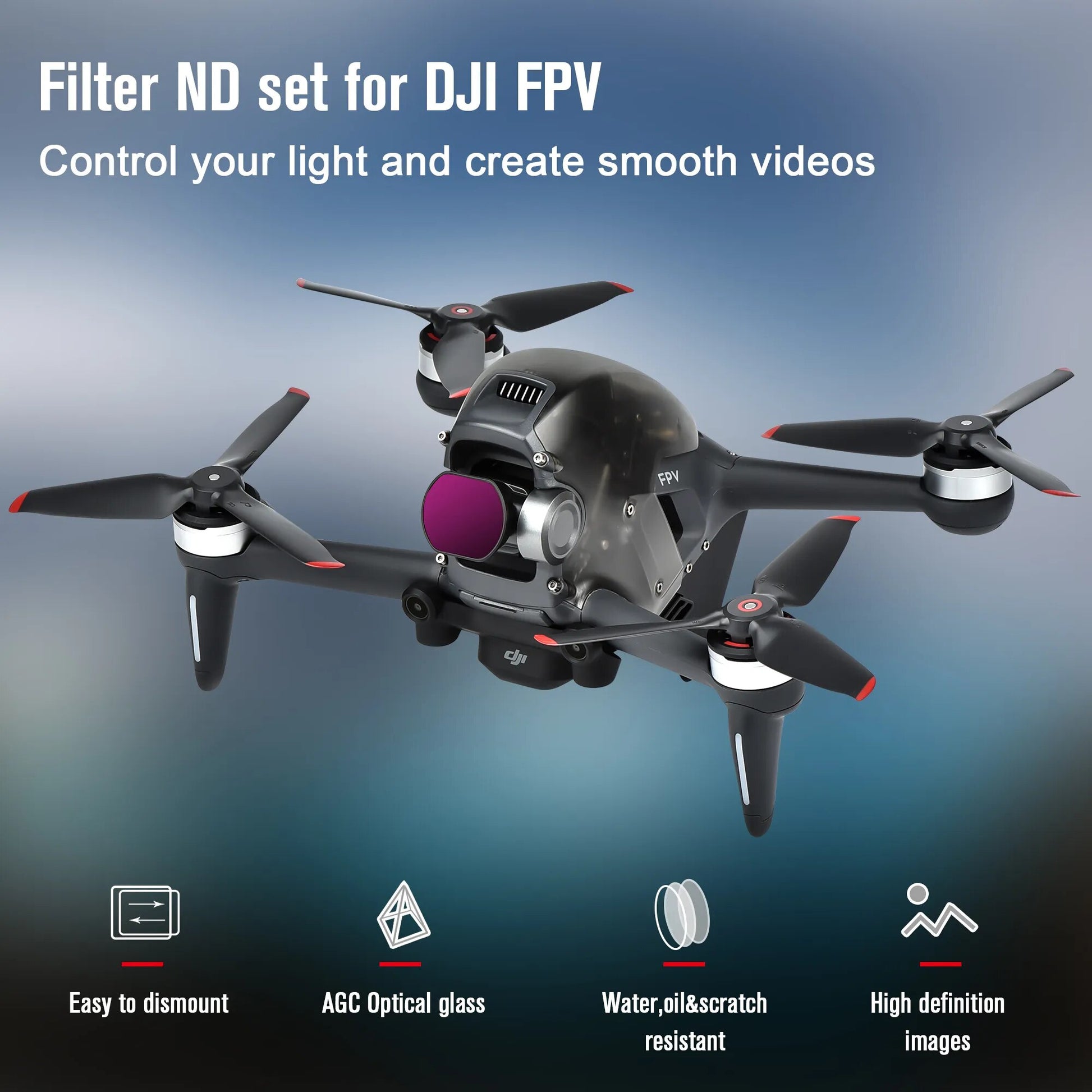 6756 17 filter set startrc for dji fpv drones nd8 nd16 nd32 nd64