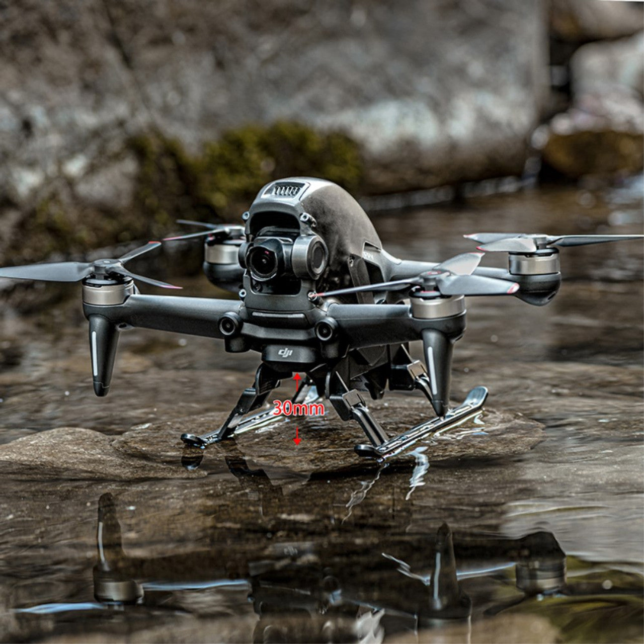 6762 16 foldable extended landing gear startrc for dji fpv