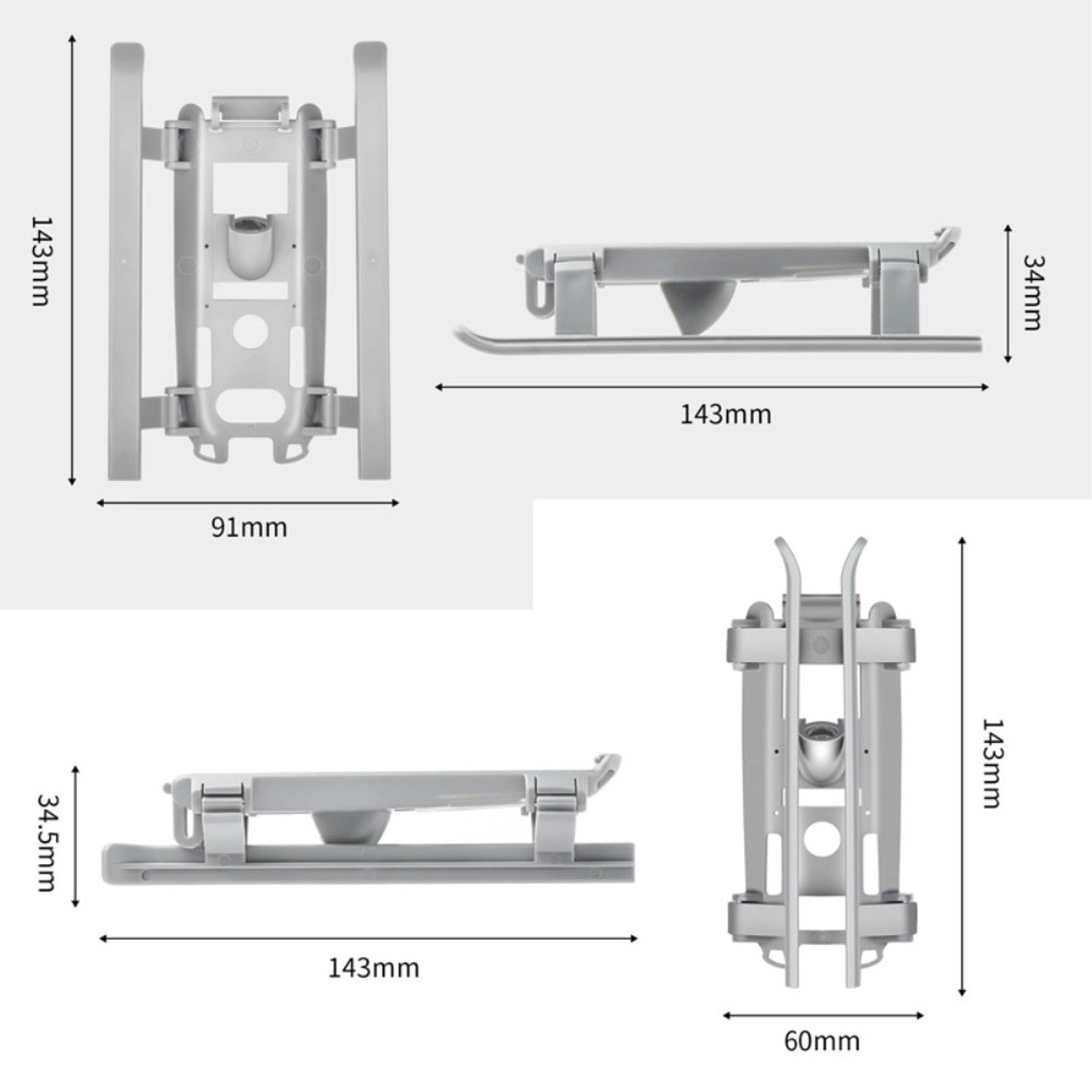 6810 2 landing gear startrc with auxiliary bottom light for dji mavic air 2 2s
