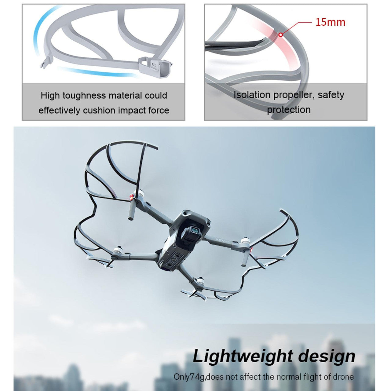 6813 5 propellers guard startrc for dji air 2 2s 1 set