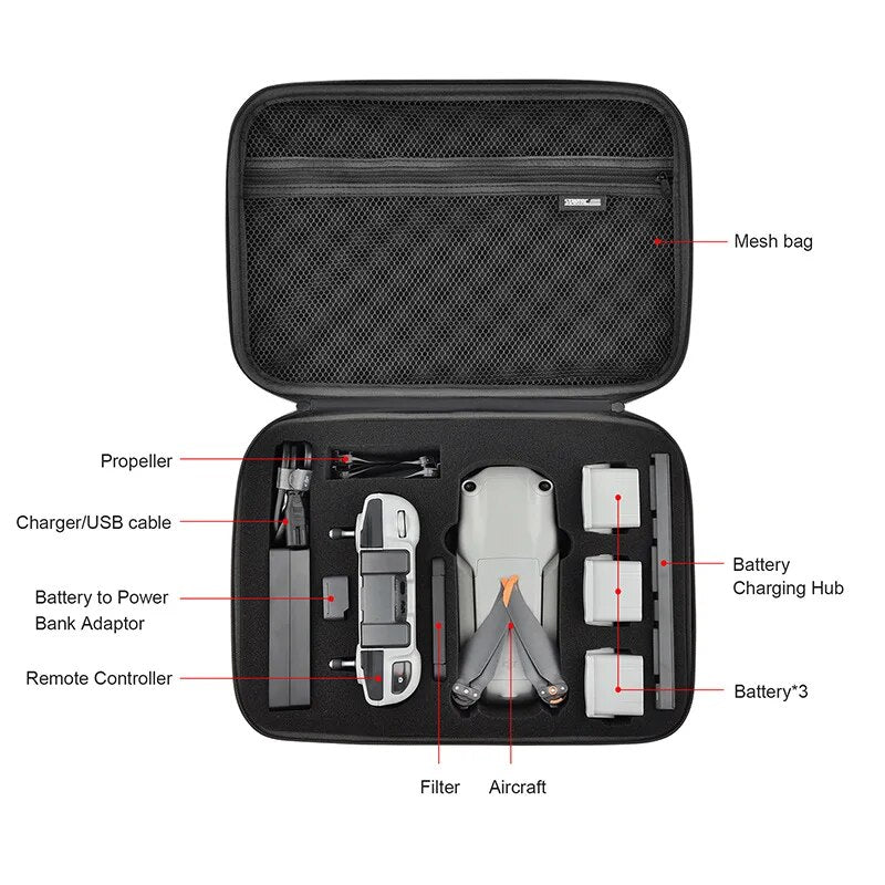 6840 5 case startrc for dji air 2 2s with rc n1 controller