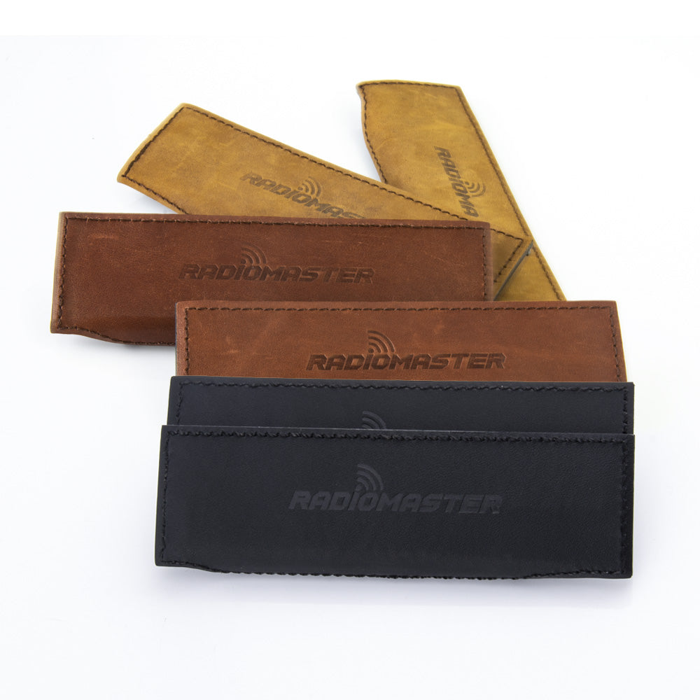 8145 2 leather side grips radiomaster for tx16s brown