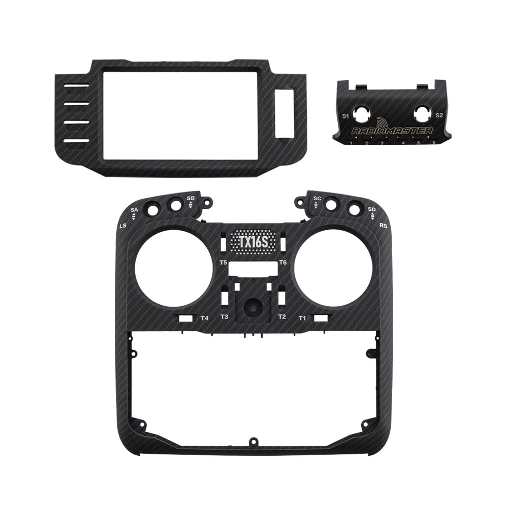 8163 faceplate set radiomaster tx16s mkii carbon