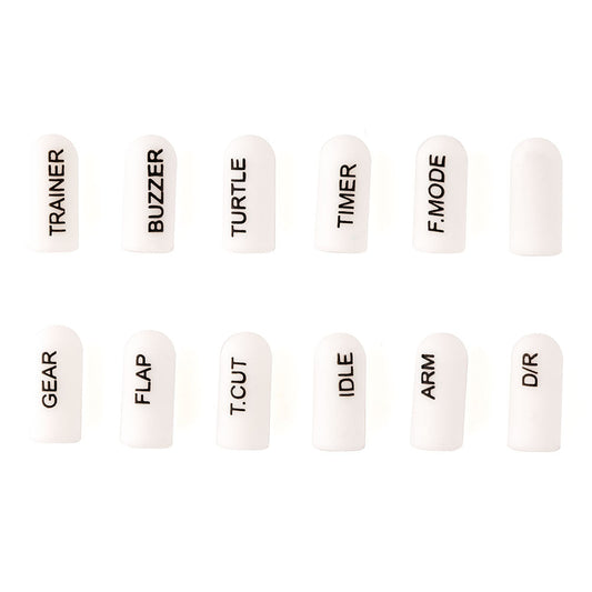 8235 labeled silicon switch cover set radiomaster short white