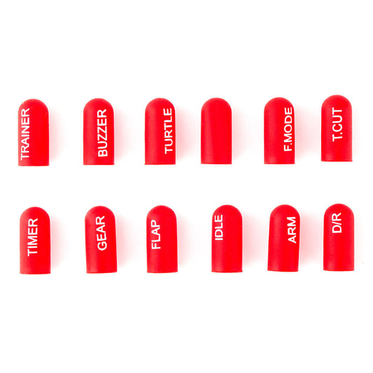 8238 labeled silicon switch cover set radiomaster short red