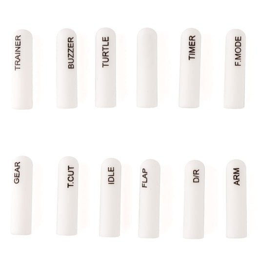 8250 labeled silicon switch cover set radiomaster long white