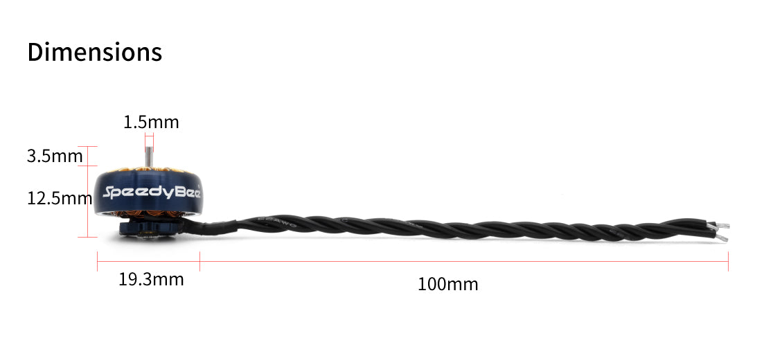 8436 4 motor speedybee 1404 4500kv