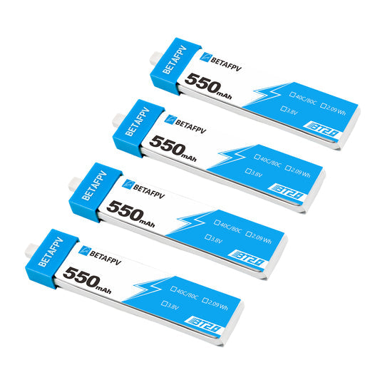 8595 battery betafpv lihv 1s 3 8v 550mah 40c bt2 0 4pcs