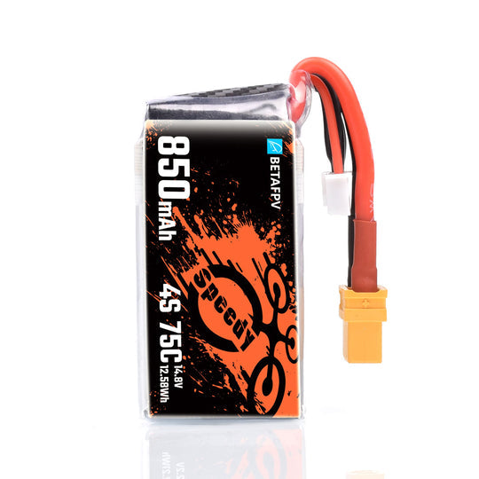 8616 1 battery betafpv lipo 4s 14 8v 850mah 75c xt60 2 pcs