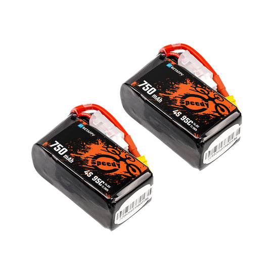 8622 battery betafpv lipo 4s 14 8v 750mah 95c xt30 2 pcs