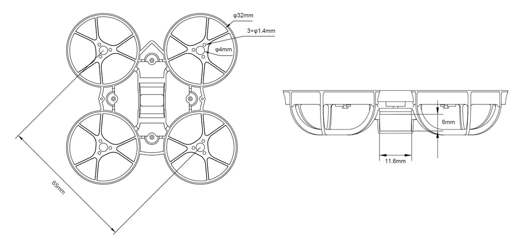8892 3 frame betafpv meteor65 micro green