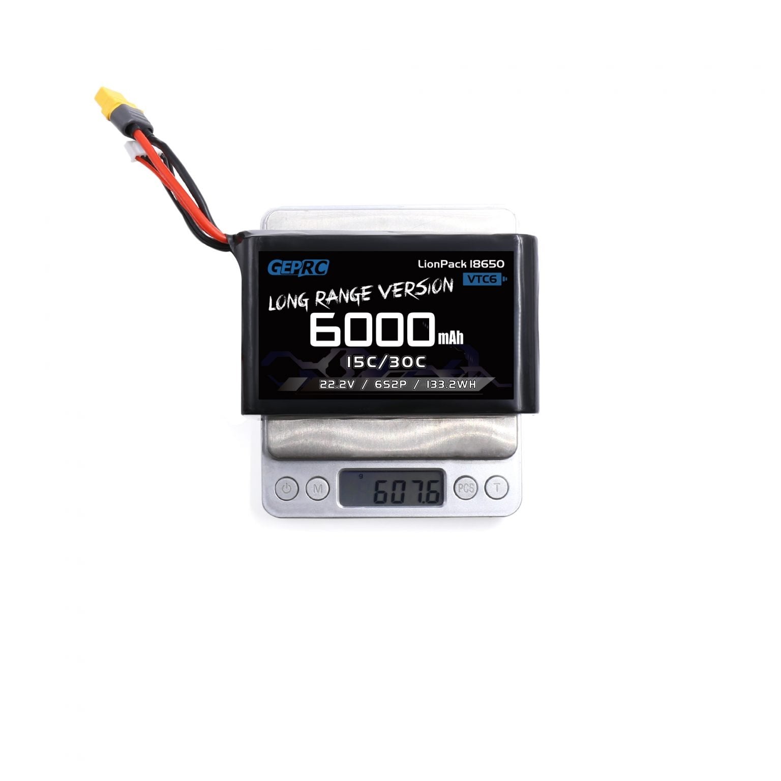 891 2 battery geprc vtc6 18650 li ion 6s2p 22 2v 6000mah xt60