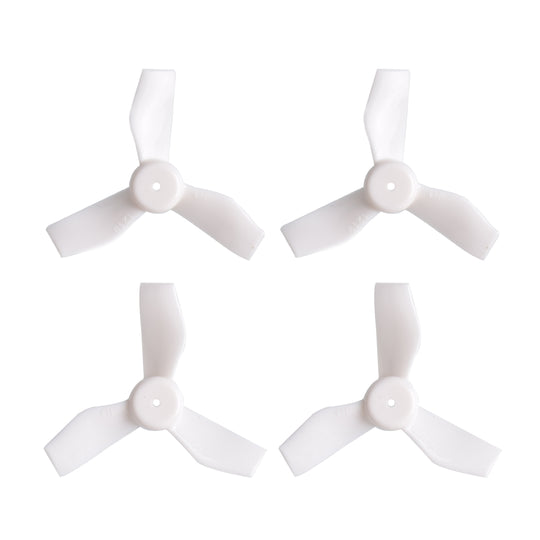 9345 1 propellers gemfan 31mm 3 blade for 65mm frame 1 0mm shaft white 4pcs