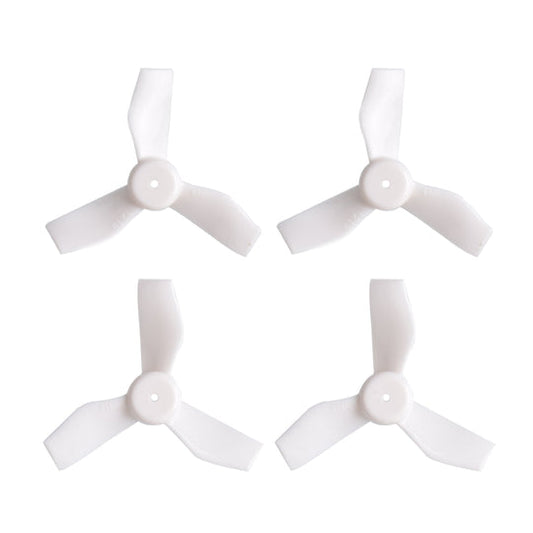 9345 1 propellers gemfan 31mm 3 blade for 65mm frame 1 0mm shaft white 4pcs