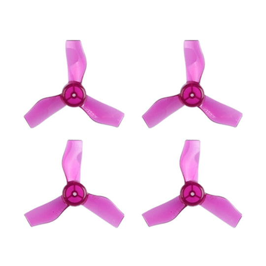 9357 1 propellers gemfan 31mm 3 blade for 65mm frame 1 0mm shaft clear purple 4pcs