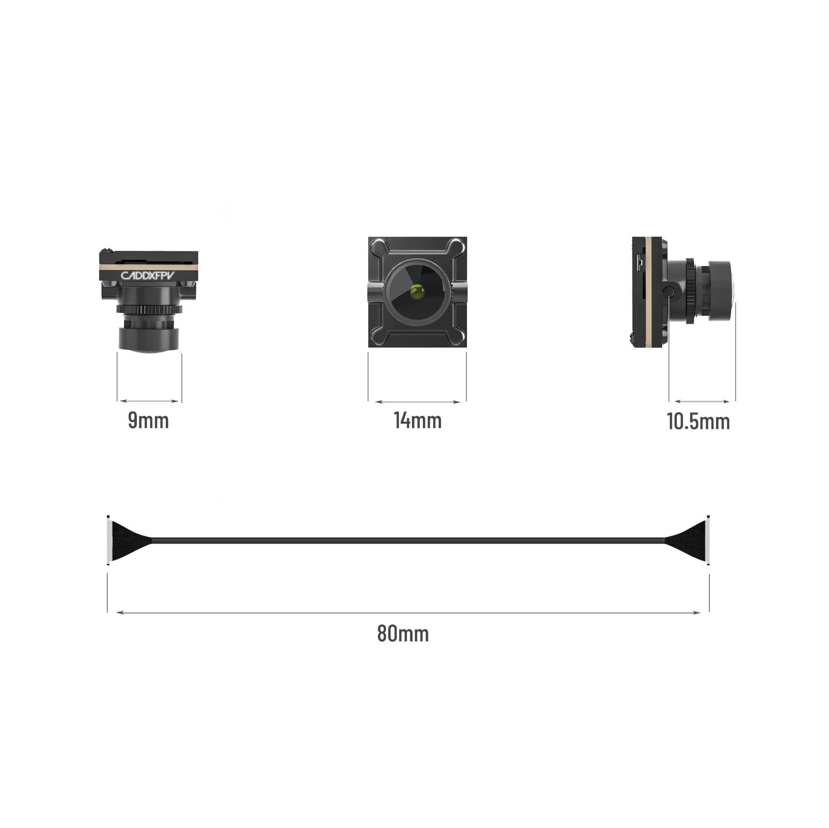 9555 7 fpv camera caddxfpv nebula pro nano 8cm black