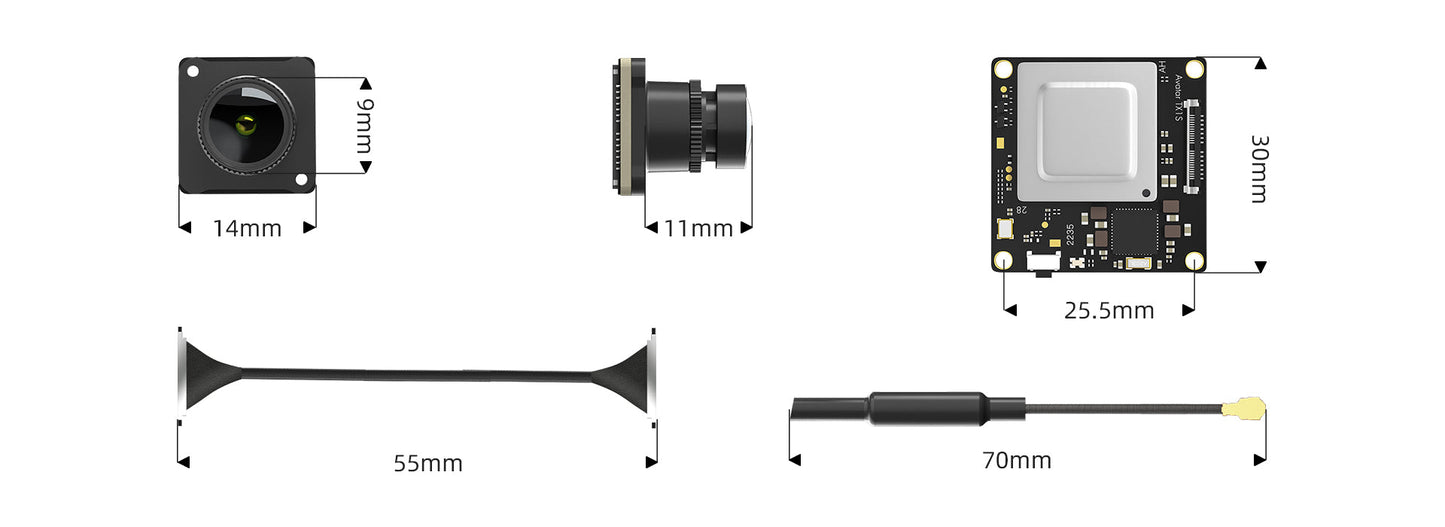 9786 13 fpv camera walksnail avatar mini 1s lite kit