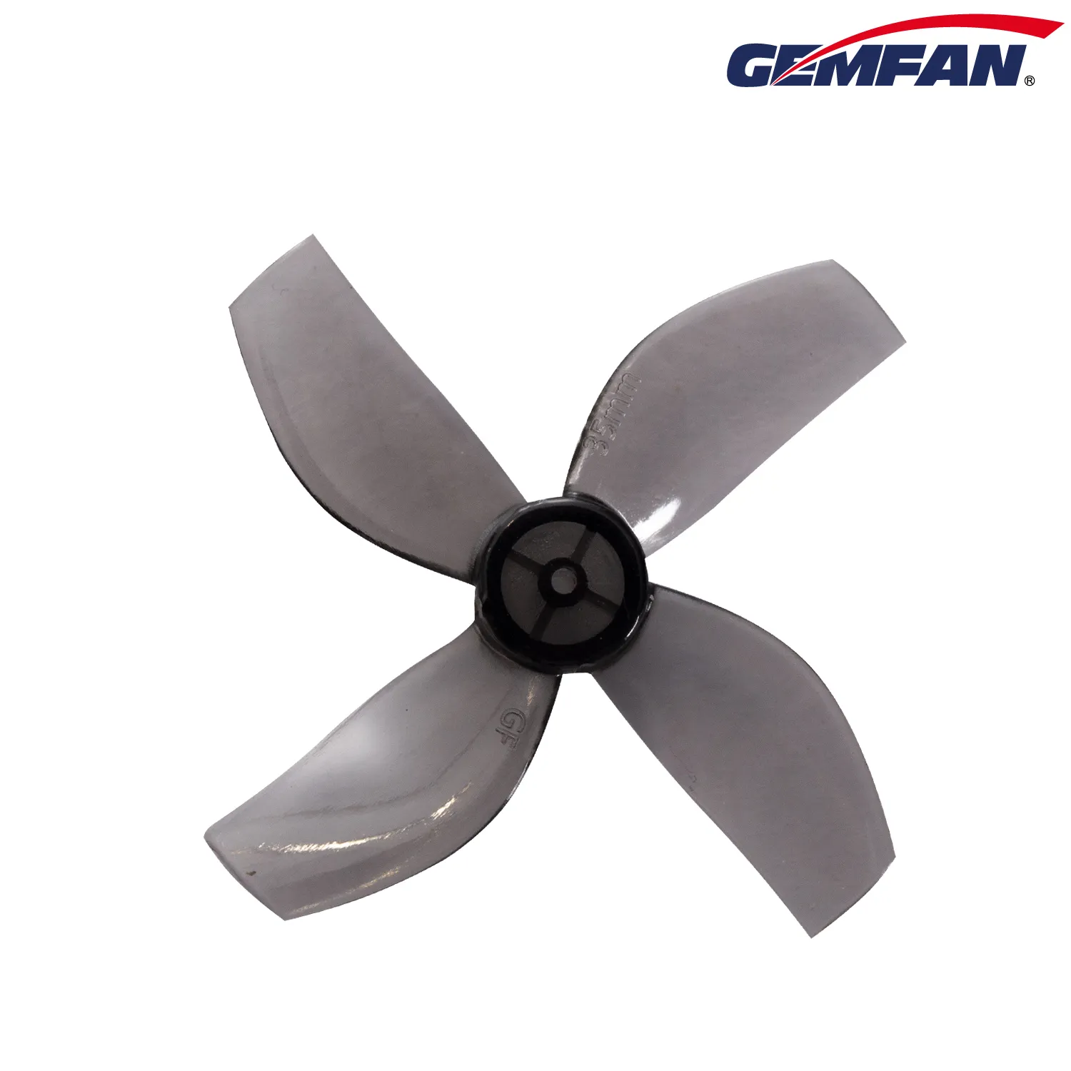 10617 2 propellers gemfan 35mm 4 pc shaft 1mm clear gray 4ccw 4cw
