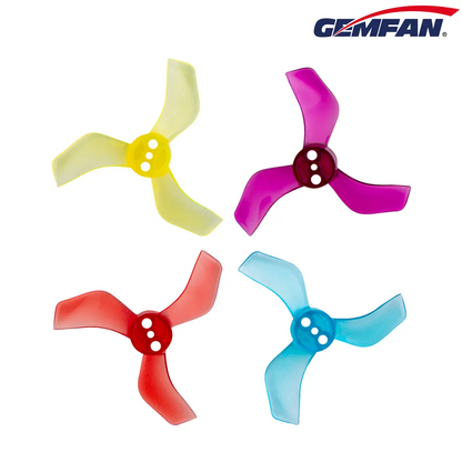 10689 1 propellers gemfan 1635 3 40mm pc durable 1mm clear blue 4ccw 4cw