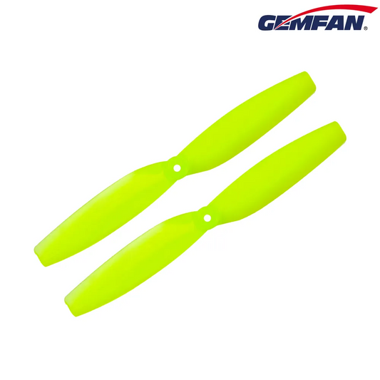 10785 1 propellers gemfan 65mm 2 pc shaft 1mm yellow 4ccw 4cw