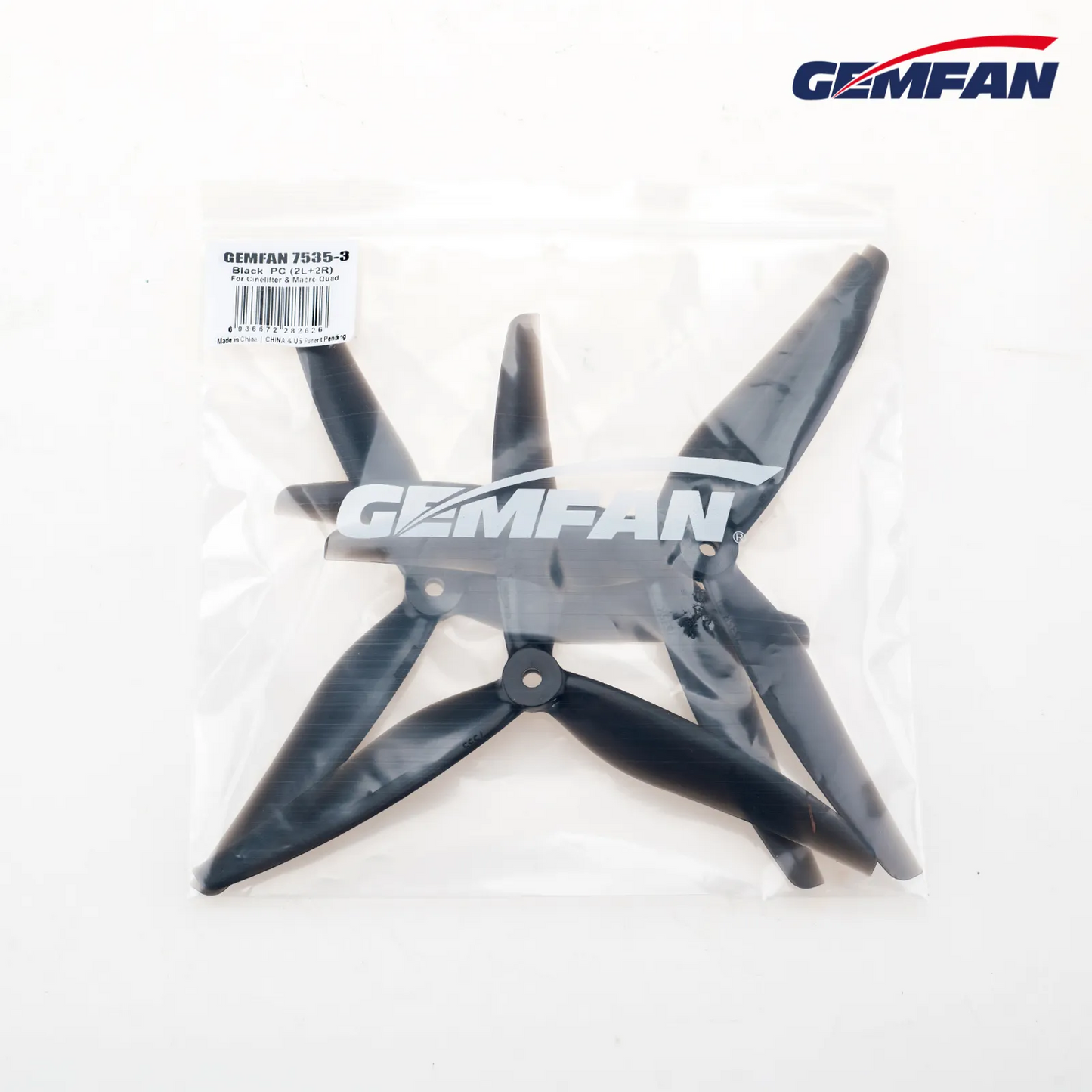 10851 5 propellers gemfan 7535 3 pc black 2ccw 2cw