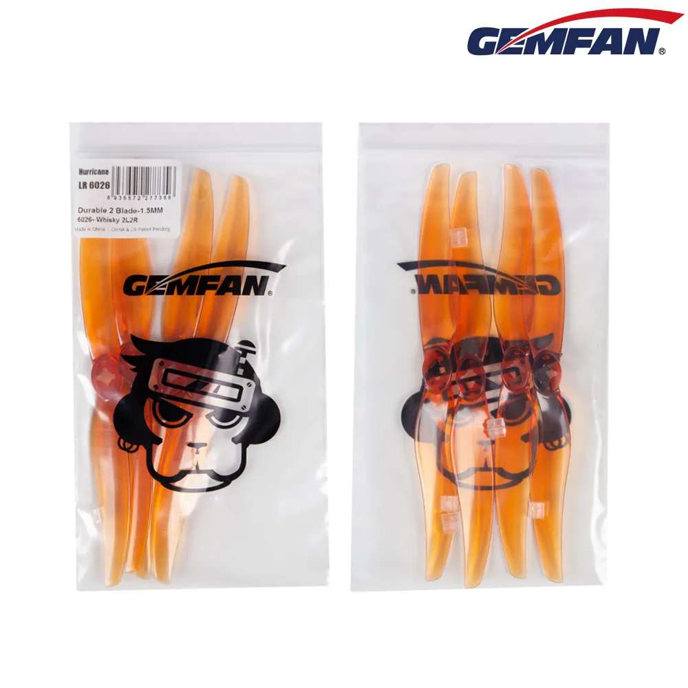 10926 5 propellers gemfan long range 6026 2 pc durable 1 5mm m5 adapter whisky 2ccw 2cw