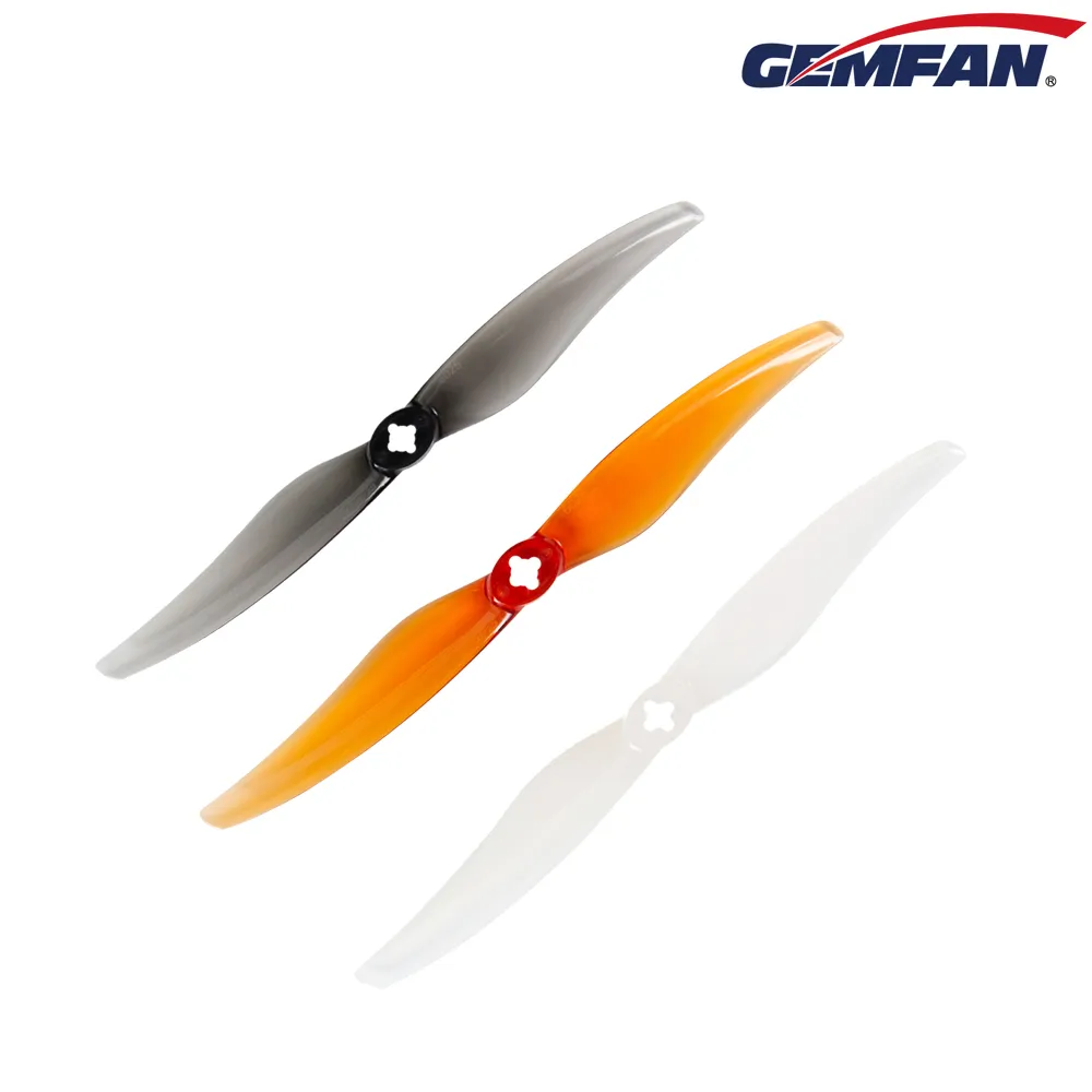 10929 3 propellers gemfan long range 6026 2 pc durable 2mm m5 adapter clear gray 2ccw 2cw