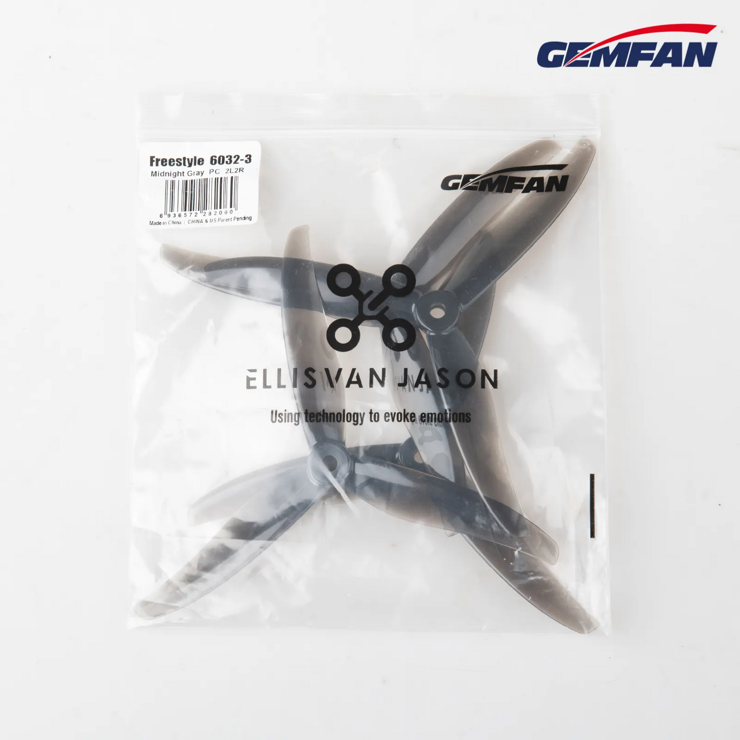 10947 5 propellers gemfan freestyle 6032 3 pc durable midnight gray 2ccw 2cw