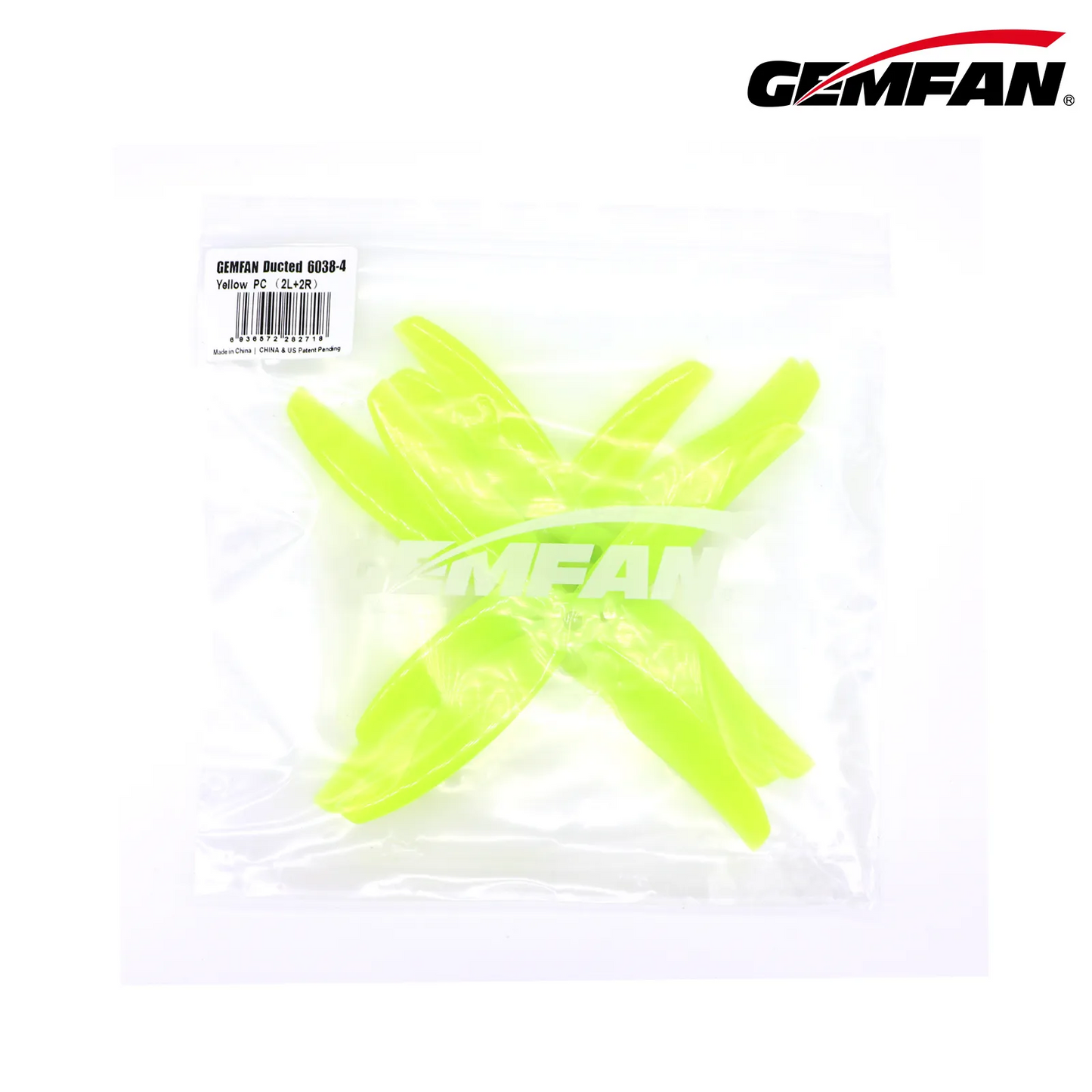 10953 7 propellers gemfan hurricane 6038 4 yellow 2ccw 2cw