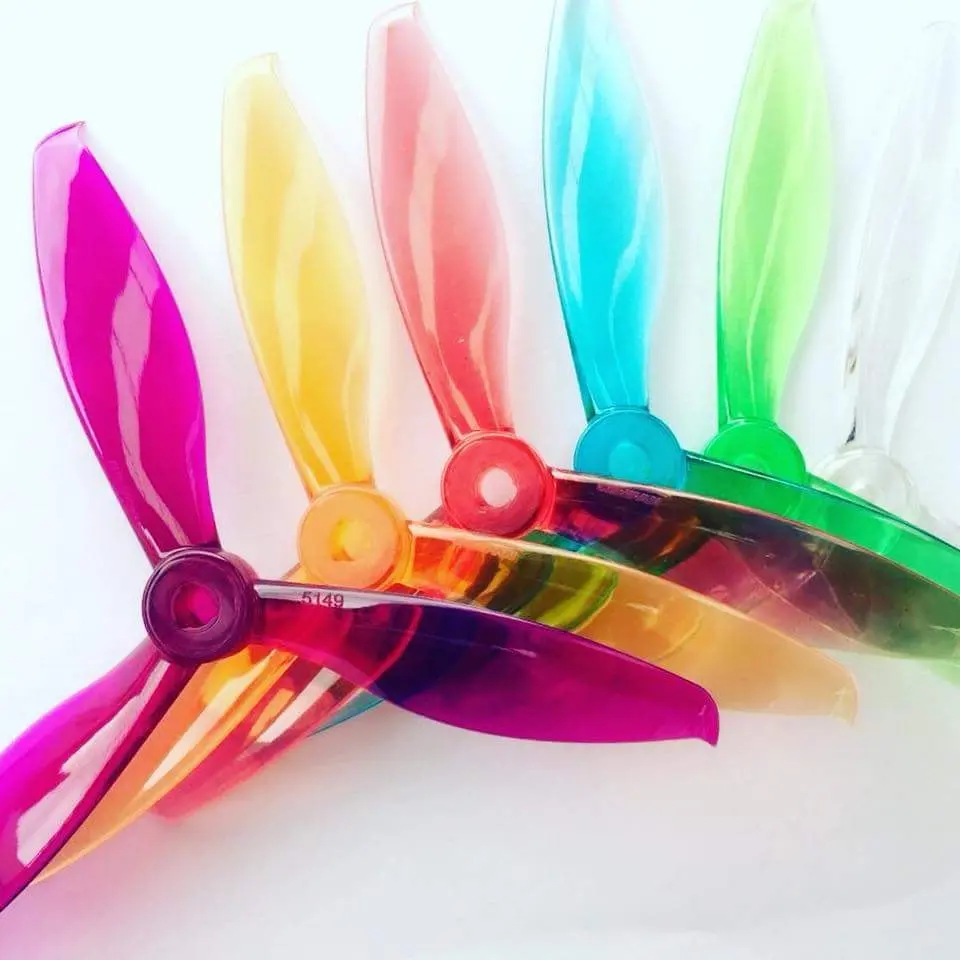 11202 3 propellers gemfan flash 5149 3 pc durable popo clear green 2ccw 2cw