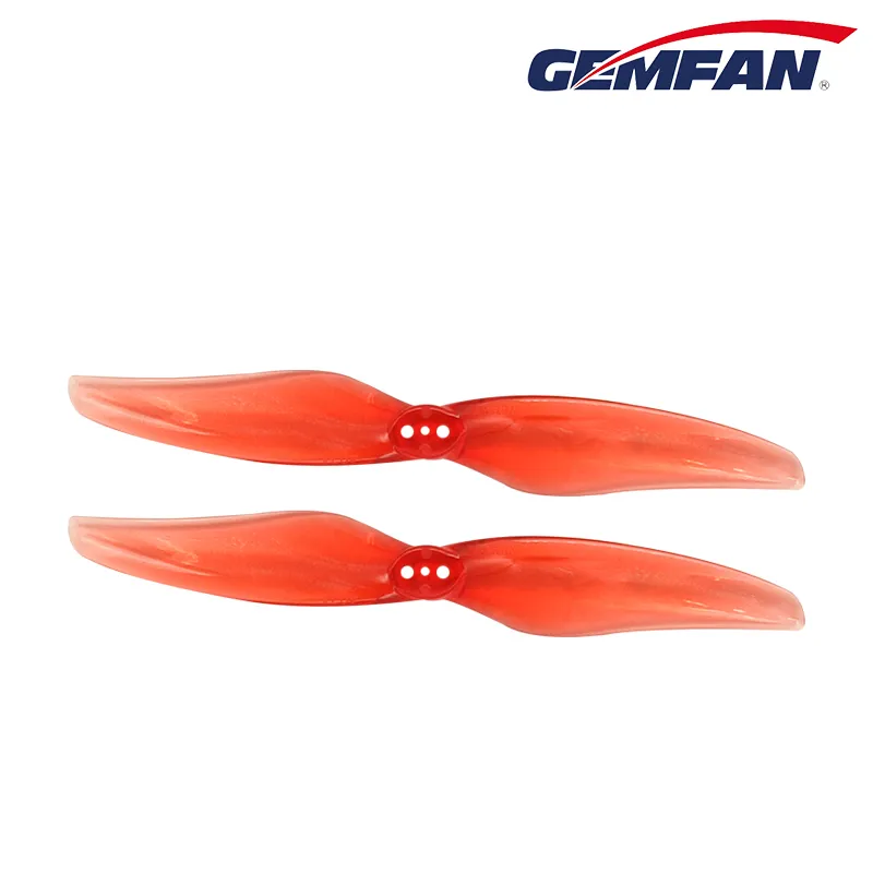 11646 2 propellers gemfan long range 4024 2 pc durable 1 5mm clear red 4ccw 4cw