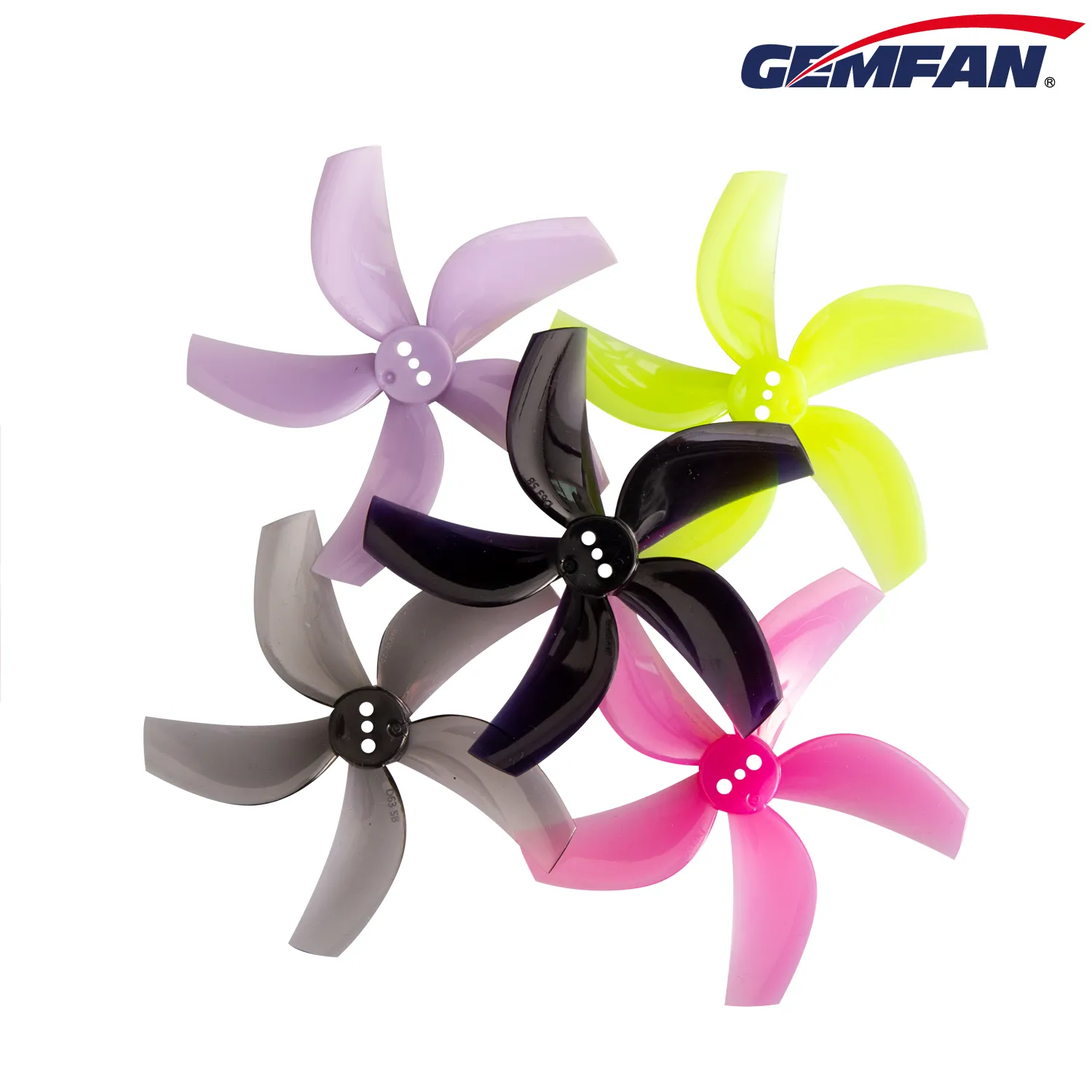 11826 3 propellers gemfan ducted d63 5 2 5inch pc t mount 1 5mm yellow 4ccw 4cw