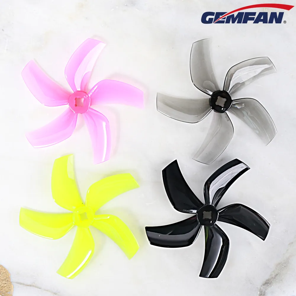 11862 3 propellers gemfan ducted d76 5 3inch pc 1 5mm m5 adapter yellow 2ccw 2cw
