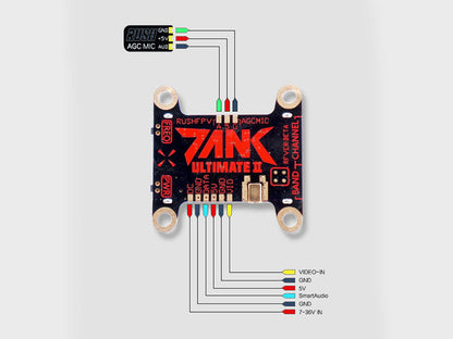 12895 3 vtx rush tank ii ultimate 5 8g 800mw
