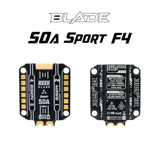 12910 stack rushfpv rush blade f722 30x30 fcv2 version 50a sport f4 3 6s esc rush tank ii vtx combo