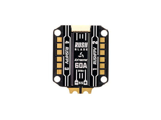 12940 esc rushfpv rush extreme 60a 3 6s blheli 32 30x30 4 in1