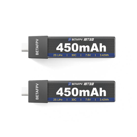 14106 battery betafpv lihv 2s 8 7v 450mah bt3 0 2pcs