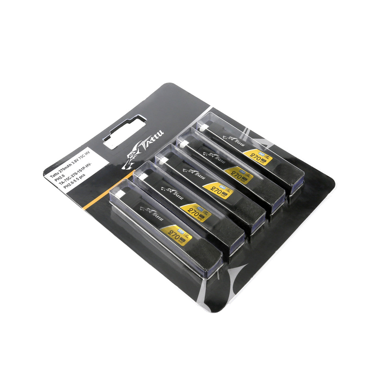 14310 battery tattu lipo 1s 3 8v 270mah 75c 3 8v high voltage lipo with jst phr 2 0 plug 5pcs