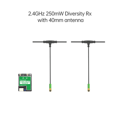 14907 receiver iflight true diversity elrs 2 4g rx 2 x 40mm mini antenna