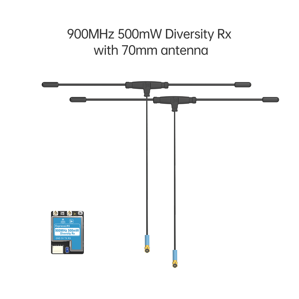 14922 receiver iflight true diversity elrs 868 915 rx 2x 70mm antenna