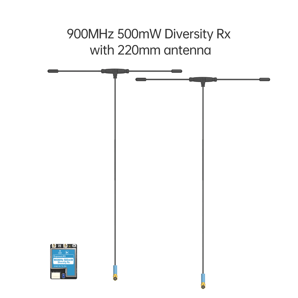 14925 receiver iflight true diversity elrs 868 915 rx 2x 220mm antenna