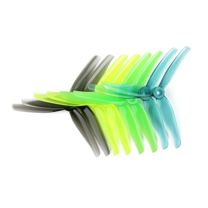 15537 4 propellers iflight nazgul f5 tri blades 2cw 2ccw cyan