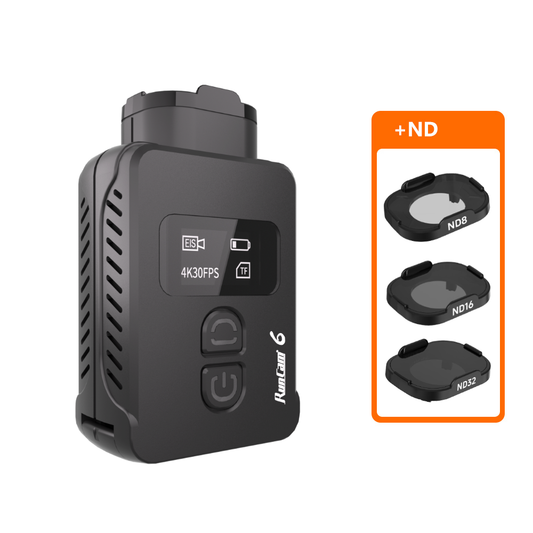 15648 action camera runcam 6 with nd filters