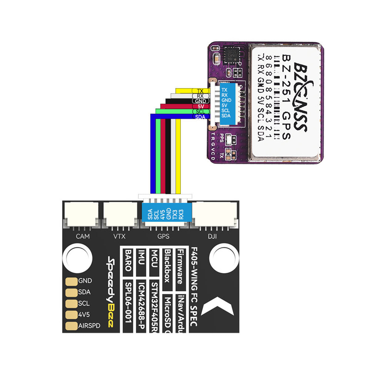 GPS Module SpeedyBee BZGNSS BZ-251 with 5883 Compass | Baltic Drones