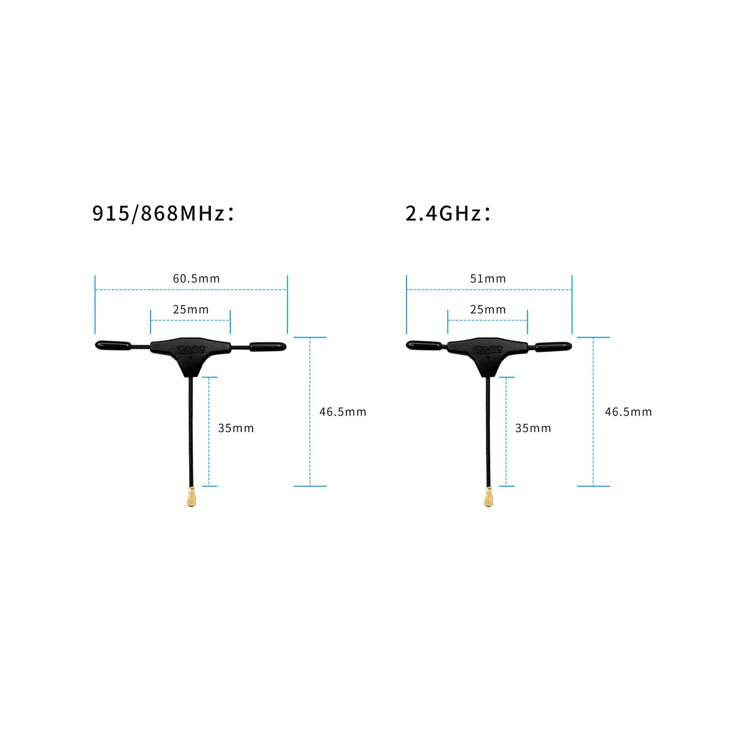 15798 2 mini t antenna geprc 2 4ghz