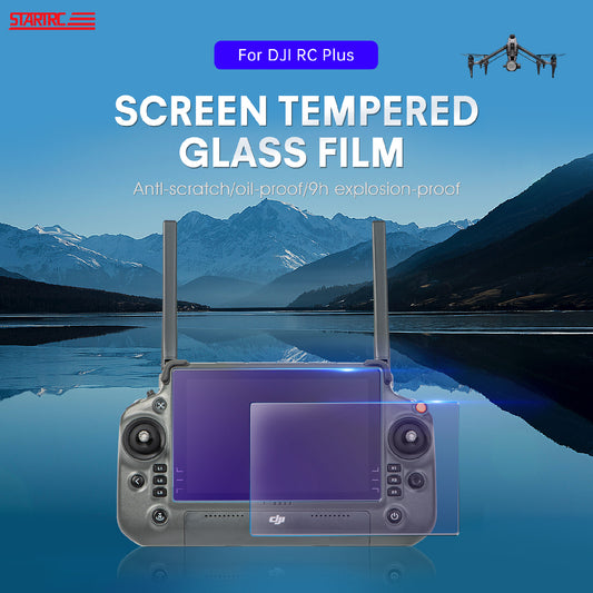 16551 protection tempered glass startrc matter eye for dji rc plus 2pcs